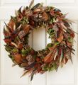 Turkey And Pheasant Feather Wreath