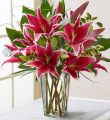 Love Story Lilies - With Clear Vase