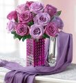 Wrapped In Your Love - With Modern Purple Hobnail Vase